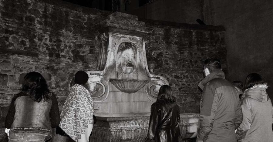 Rome: Paranormal Night Walking Tour & Secret Backstreets - Ponte Sisto, the Fountain of the Mask, and the quick stops that build the chill
