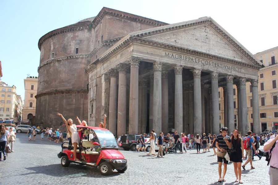 Rome: Private Guided City Highlights Tour by Golf Cart - Celio Hill and the basilicas: Santo Stefano Rotondo and Santi Giovanni e Paolo