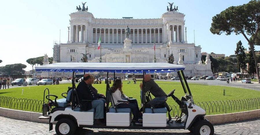 Rome: Private Guided City Highlights Tour by Golf Cart - Piazza del Popolo, Santa Maria in Montesanto, and the Trevi Fountain effect