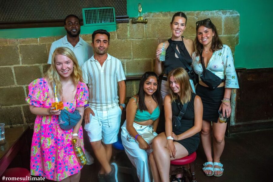 Rome: Pub Crawl and Ultimate Party with Open Bar and Pizza - The Walking Party: Drinking Games, Welcome Shots, and “Follow the Guide”