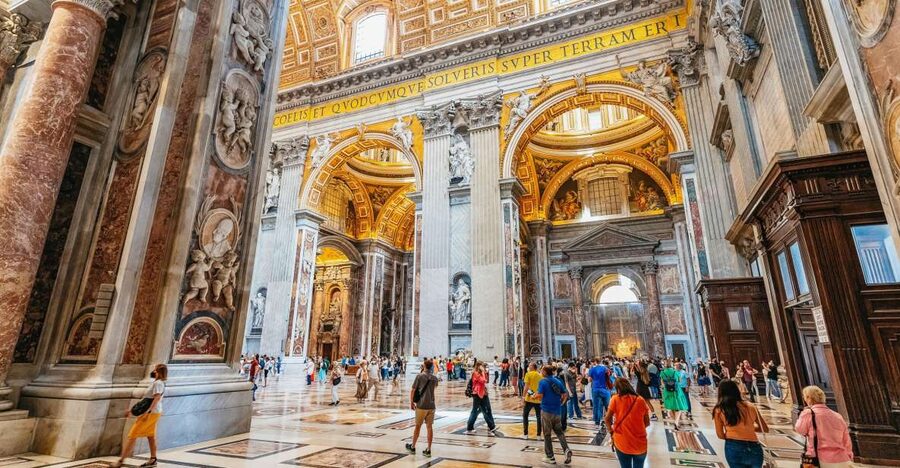Rome: St. Peter's Basilica, Square and Grottoes Guided Tour - Inside St. Peter’s Basilica: sculptures, mosaics, and the big-art names you came for