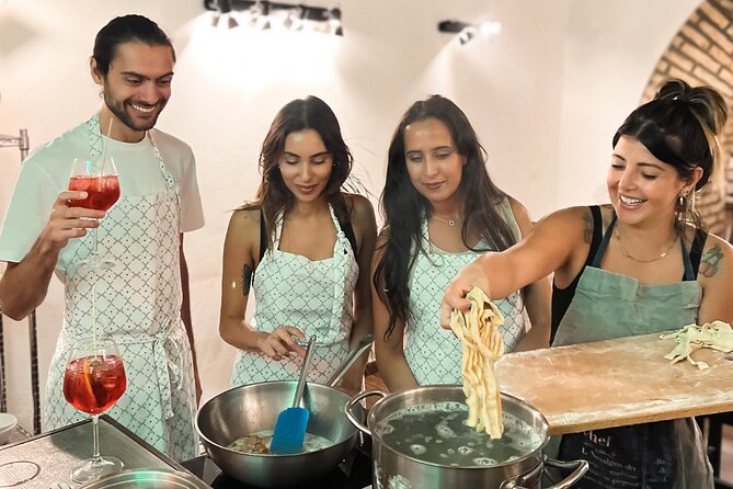 Rome Tipsy Cooking Class: Make Pasta and Mix 3 Spritz Cocktails - A 3 Hour Spritz and Pasta Class Centered on Via Cesare Balbo