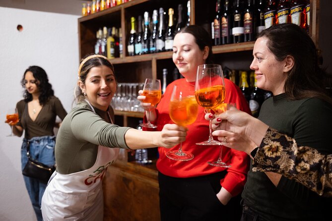 Rome Tipsy Cooking Class: Make Pasta and Mix 3 Spritz Cocktails - How You Make Fresh Fettuccine for Carbonara or Cacio e Pepe