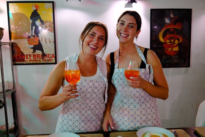 Rome Tipsy Cooking Class: Make Pasta and Mix 3 Spritz Cocktails - Small Groups, Big Personality, with Chefs Like Sunny, Gaia, and Angela