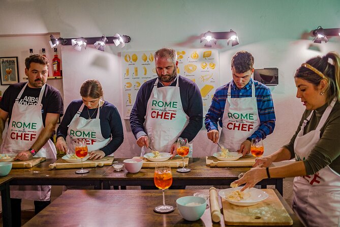 Rome Tipsy Cooking Class: Make Pasta and Mix 3 Spritz Cocktails - Your Spritz Trio: Aperol to Start, Hugo While You Cook, Limoncello to Finish