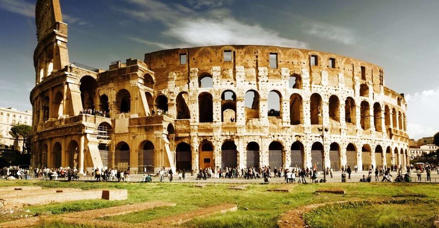 Rome: Tour of Colosseum Arena Floor with 1st and 2nd Levels - A Gladiator-Style Colosseum, Then the Rome Power Center