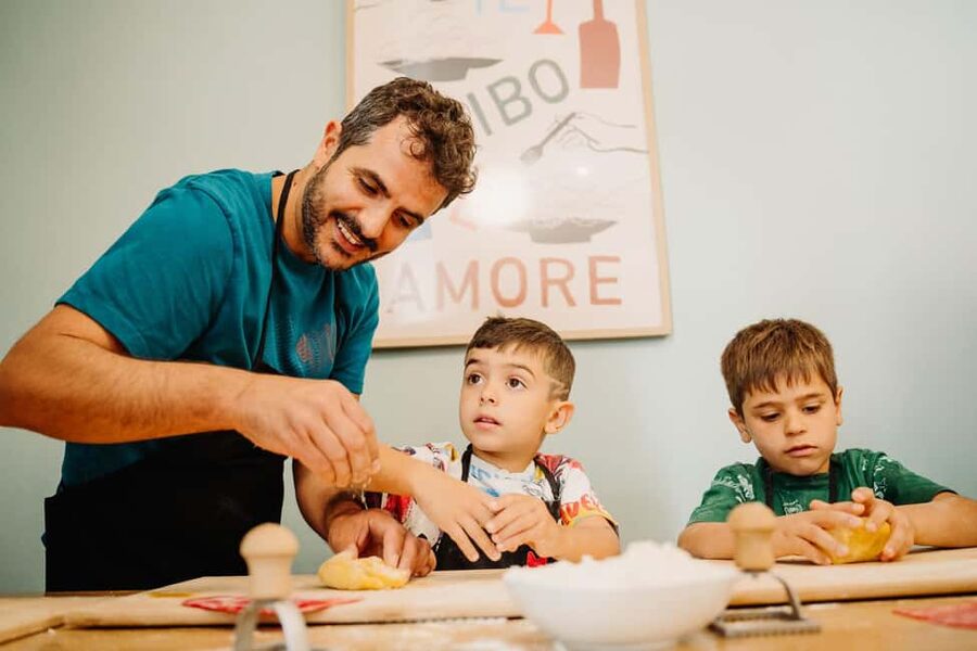 Rome: Traditional Pasta Making Class with Wine & Gelato - The meal part: wine with your pasta, then gelato to close