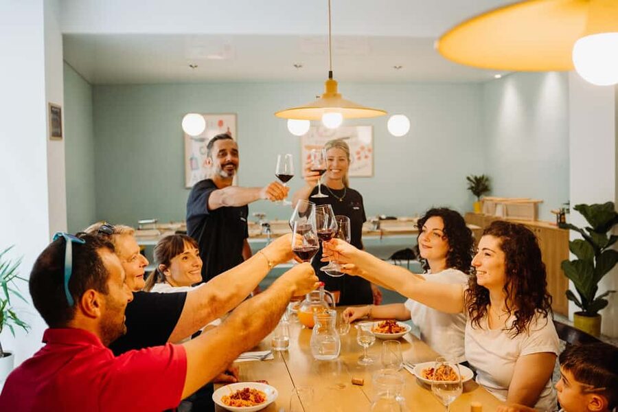 Rome: Traditional Pasta Making Class with Wine & Gelato - Aperitivo first: prosecco, cured meats, and a Roman start