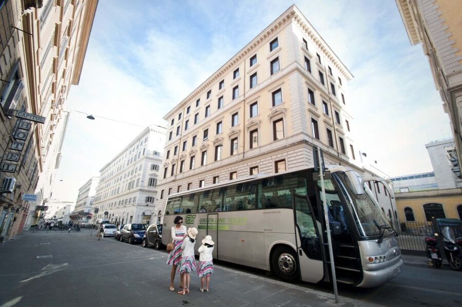Rome: Treasures of the City 3-Hour Morning Tour - Heading toward Vatican territory, with Castel Sant’Angelo in the frame
