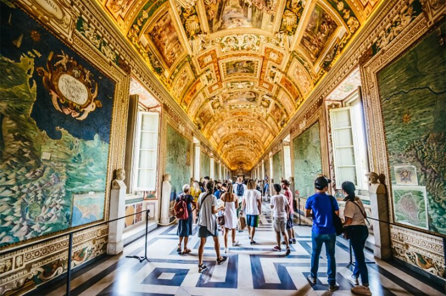 Rome: Vatican Museums, Sistine Chapel & Basilica Tour - Tapestries and candelabra style rooms: using stories to spot real details