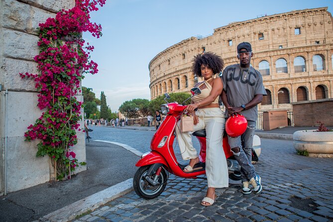 Rome Vespa Scooter Tour with Professional Photographer - Colosseum First: Flavian Amphitheater Views Plus a Photo Session
