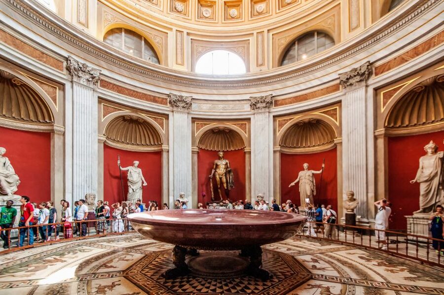 Vatican Museums & Sistine Chapel Tour with Optional Basilica - Cortile del Belvedere: the courtyard that sets the tone
