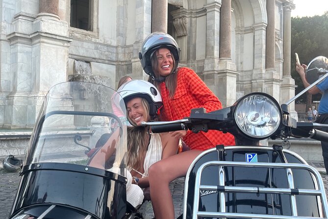Vespa Sidecar Tour By Night with Pickup - Aventine Hill and Giardino degli Aranci: The Orange Tree Garden Pause