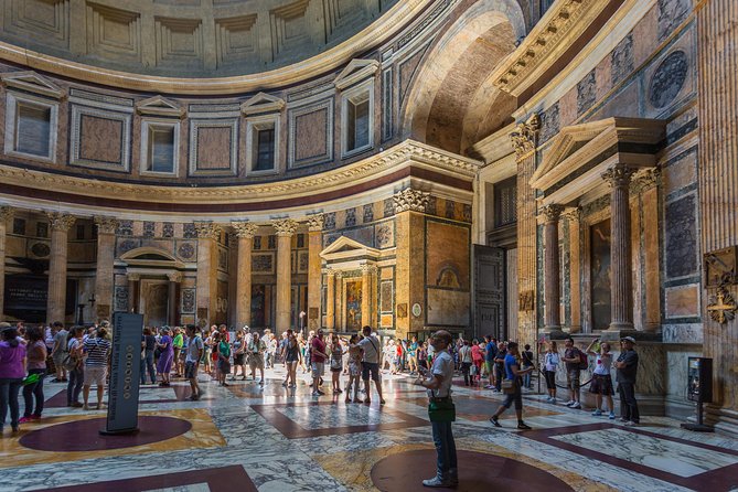 Walking Guided Tour and Rome's Iconic Temple Pantheon Entrance - The Pantheon Entry: What You Should Look For First
